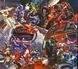 Superion really hates  Cyclonus's crotch.