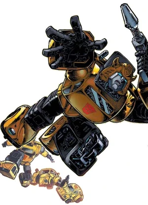 Bumblebee, a Transformer, transforming. Savvy?