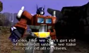Optimus prime as he appears in the game
