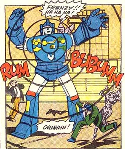 Frenzy is blue, but the sound effect's still confused.