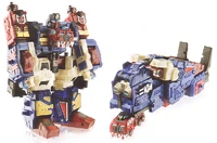 OTFCC-exclusive Sentinel Maximus, a toy heavily slathered in paint applications.