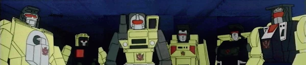From left to right: Scavenger, Mixmaster, Long Haul, Bonecrusher, Hook and myself... uh I mean Scrapper