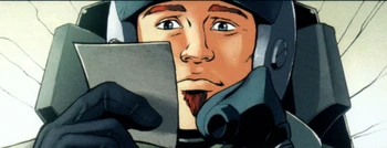 DJ held his photo of Jenna Jameson close to his heart.