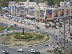 A view of SG Road, Ahmedabad, India