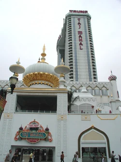 The Taj Mahal casino and hotel in Atlantic City, New Jersey.
