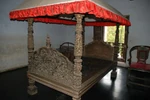 A cot built with 64 medicinal woods at Padmanabhapuram Palace