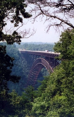 The New River Gorge Bridge, West Virginia.