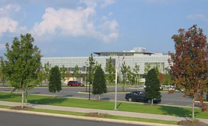 The Clinton Presidential Library in Little Rock, Arkansas.