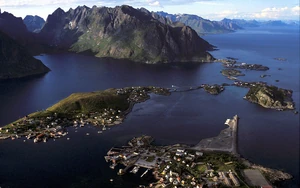 Reine, Lofoten, seen from top of Reinebringen.