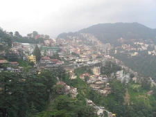 A view of Shimla, enveloped in fogs
