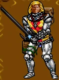 The Black Sword equipped