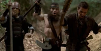 Three of the seven gnomes in The Hexer TV series