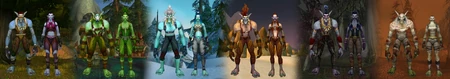 Jungle trolls, forest trolls, ice trolls, sandfury trolls, dark trolls, and undead trolls
