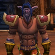 Night Elf male wearing the Tunic of Westfall