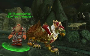 Eli Thunderstrike, Sky'ree's keeper.