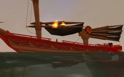 The Bloodoath, sails ablaze