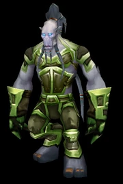 Draenei Broken One wearing Fel Iron Plate