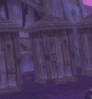 Suspicious outhouse is suspicious.