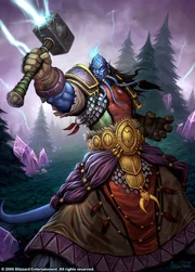 A Draenei shaman.