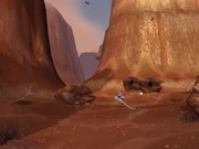 Windbreak Canyon, home to many serpents