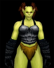 Orc female wearing Primal Batskin