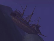 The Horizon Scout lies at the bottom of the ocean