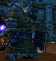 Tauren wielding the Dark Iron Pulverizer