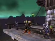 Grihm awaits the zeppelin to Durotar, 6 years after the Battle of Hyjal.