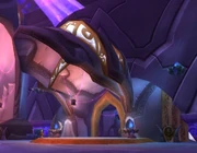 The entrance to the Caregiver Center in Exodar.