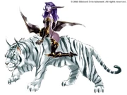 Night elf mounted warrior (Huntress)