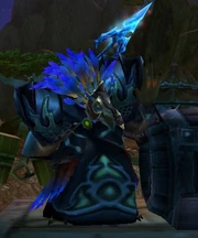 A player in Armored Arakkoa form.