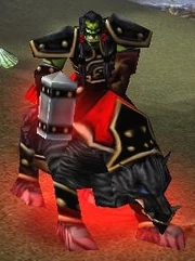 Thrall mounted for battle