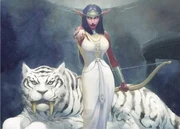 Tyrande Whisperwind as seen in the TCG