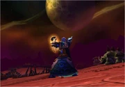 The Draenei, the new race unveiled in the expansion of World of Warcraft, are descended from the same demonic race that produced some of the game's most fearsome foes