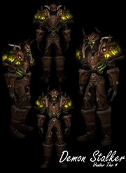 Demon Stalker Armor worn by a male night elf.