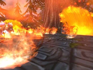 Fire bombs and flame wall