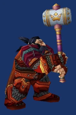 A Dwarf wielding Verigan's Fist!