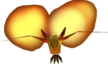 A Fire Keese from Ocarina of Time and Majora's Mask