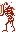 A red Stalfos from The Adventure of Link