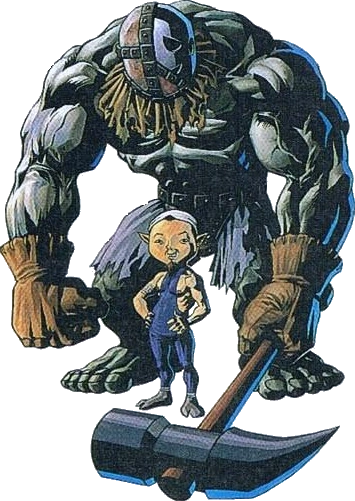 Artwork of Zubora (front) and Gabora (back)