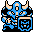 A Blue Armos Knight with a shield