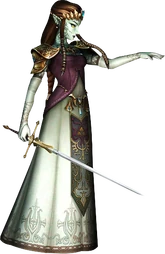 Princess Zelda possessed by Ganondorf