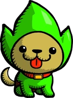 Barkle, Tingle's pet dog in Freshly-Picked Tingle's Rosy Rupeeland