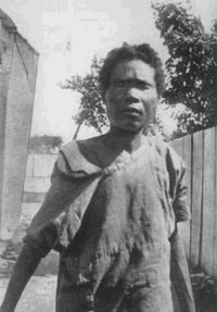 An alleged photograph of a Haitian zombie