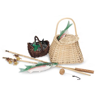 American Girl Kirsten Fishing Set Complete Pleasant Company Complete