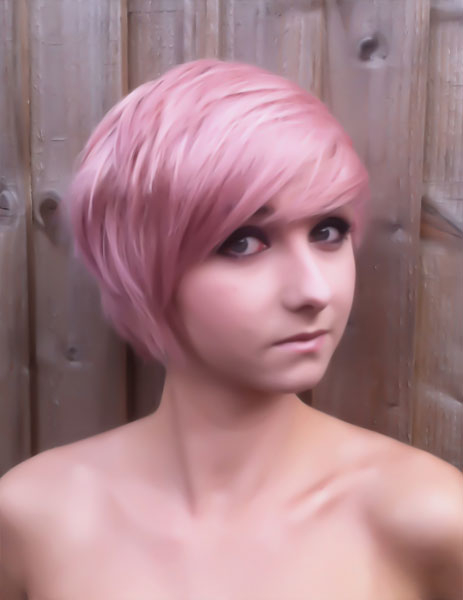 Pastel Pink Short Hair