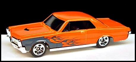 2008 Hot Wheels # 070 1965 Pontiac GTO Orange  