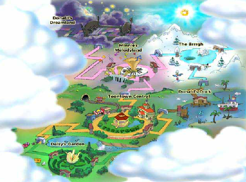 Map of TTR : Toontown